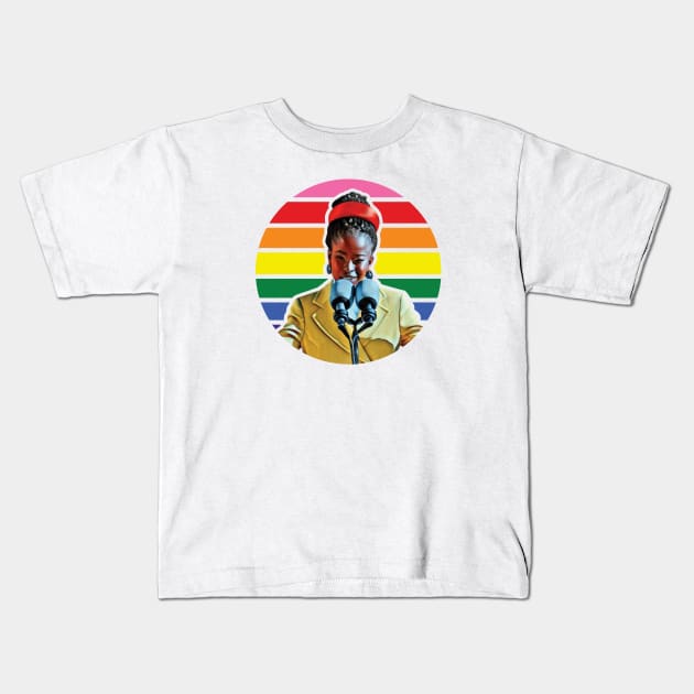 Amanda Gorman Kids T-Shirt by Sanzida Design